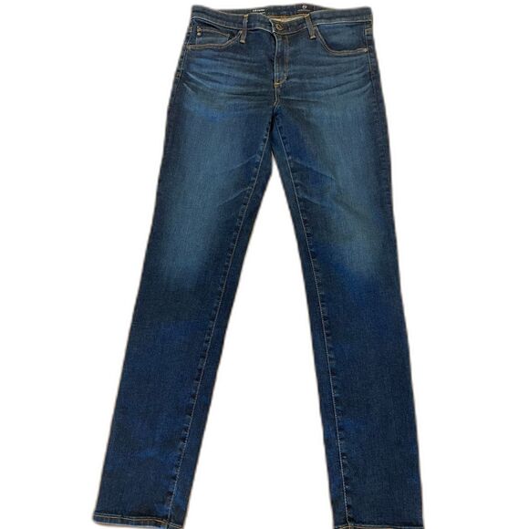 AG Adriano Goldschmied The Prima Cigarette Mid-Rise Jeans Size 30 EUC - Picture 1 of 4